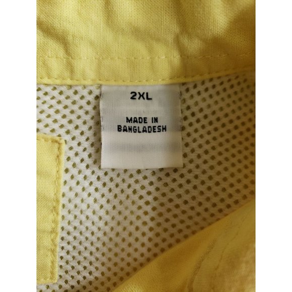 World Wide Sportsman Vented Shirt Men's Size 2XL Yellow - Picture 5 of 7